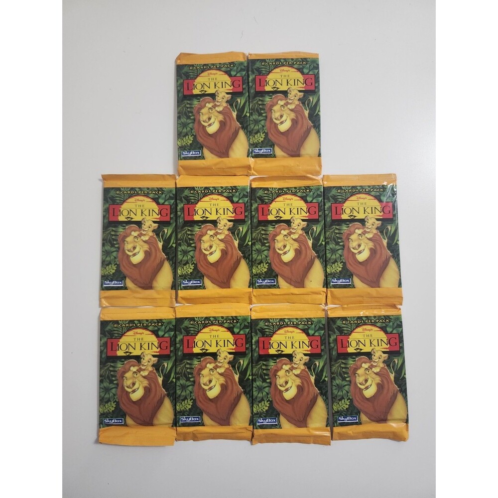 The Lion King Trading Cards Skybox Disney NEW Sealed Set of10 Packs Vintage 1994